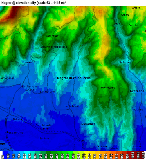 Zoom OUT 2x Negrar, Italy elevation map