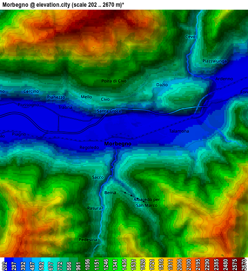 Zoom OUT 2x Morbegno, Italy elevation map