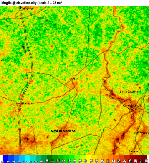 Zoom OUT 2x Moglia, Italy elevation map