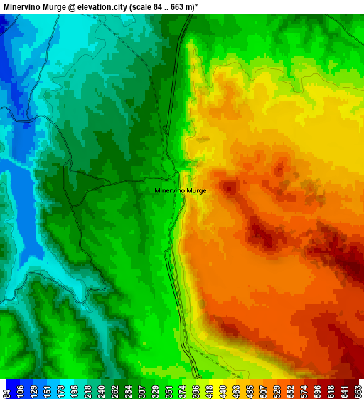 Zoom OUT 2x Minervino Murge, Italy elevation map