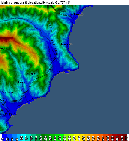 Zoom OUT 2x Marina di Andora, Italy elevation map