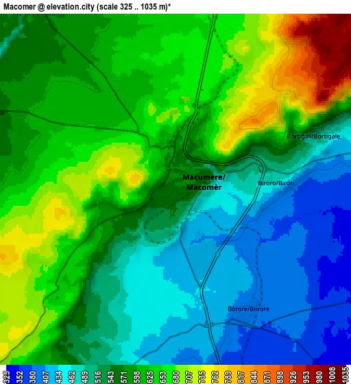 Zoom OUT 2x Macomer, Italy elevation map