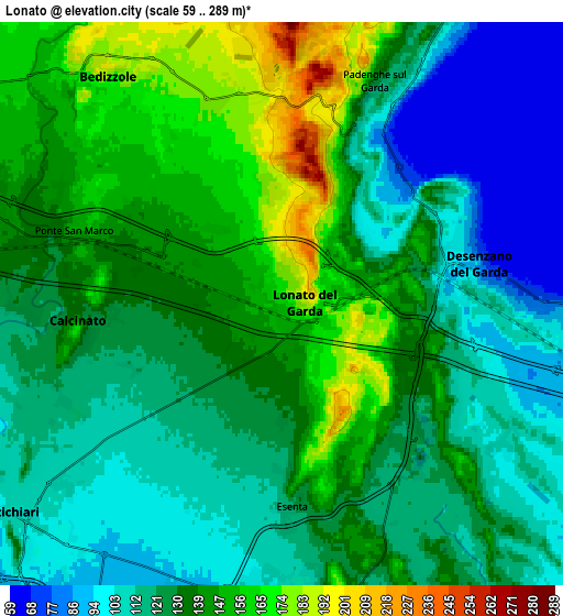 Zoom OUT 2x Lonato, Italy elevation map