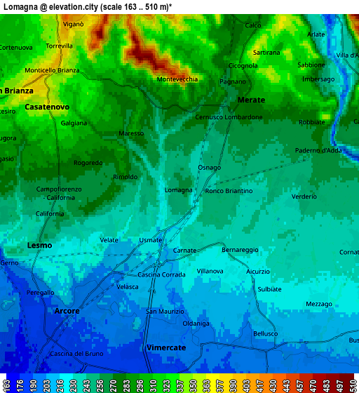 Zoom OUT 2x Lomagna, Italy elevation map