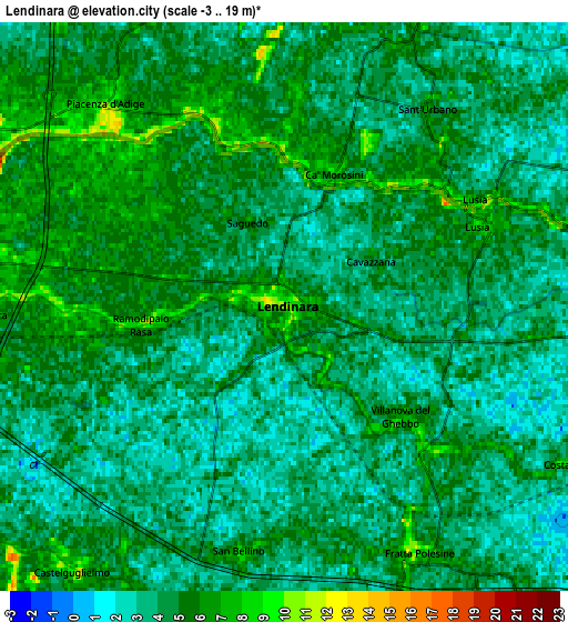 Zoom OUT 2x Lendinara, Italy elevation map