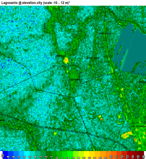 Zoom OUT 2x Lagosanto, Italy elevation map