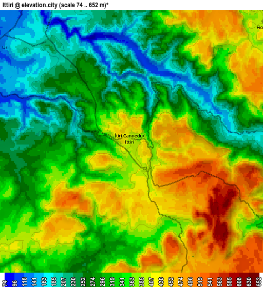 Zoom OUT 2x Ittiri, Italy elevation map