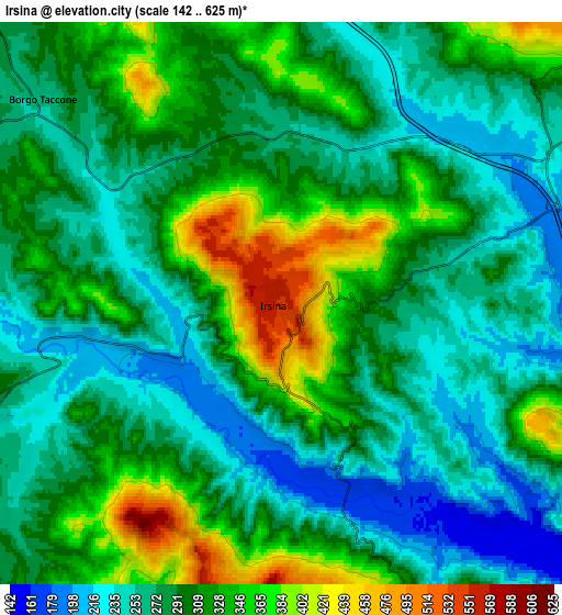 Zoom OUT 2x Irsina, Italy elevation map