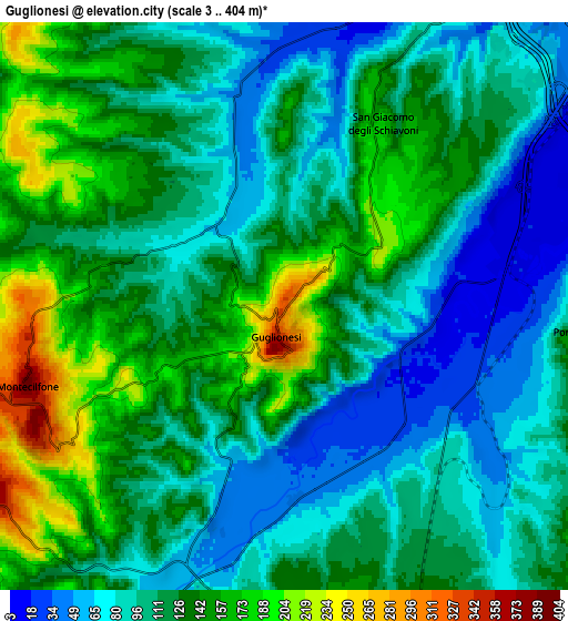 Zoom OUT 2x Guglionesi, Italy elevation map