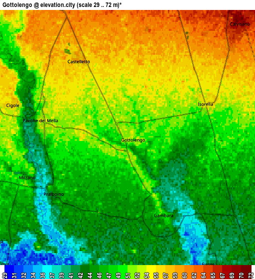 Zoom OUT 2x Gottolengo, Italy elevation map