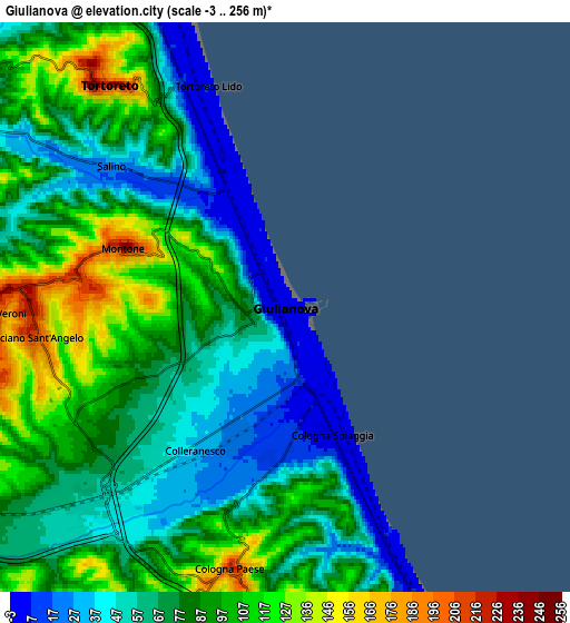 Zoom OUT 2x Giulianova, Italy elevation map