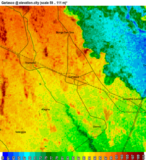 Zoom OUT 2x Garlasco, Italy elevation map