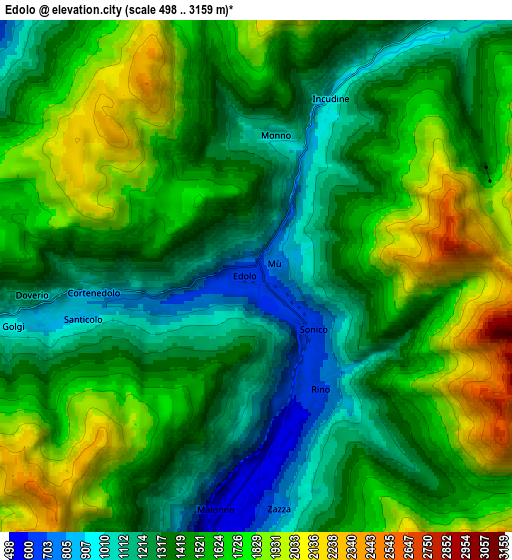 Zoom OUT 2x Edolo, Italy elevation map