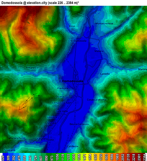 Zoom OUT 2x Domodossola, Italy elevation map