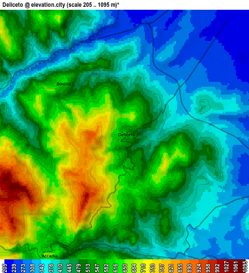 Zoom OUT 2x Deliceto, Italy elevation map