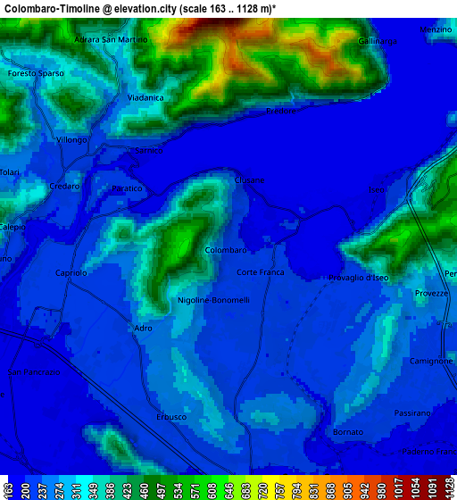 Zoom OUT 2x Colombaro-Timoline, Italy elevation map