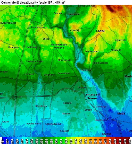 Zoom OUT 2x Cermenate, Italy elevation map