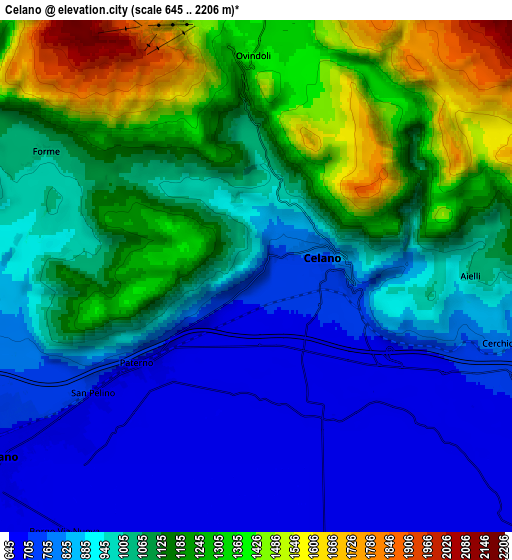 Zoom OUT 2x Celano, Italy elevation map