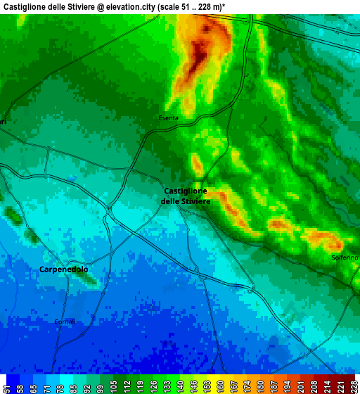 Zoom OUT 2x Castiglione delle Stiviere, Italy elevation map