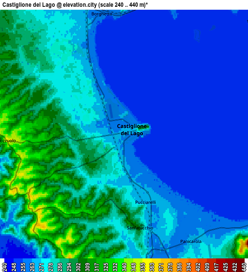 Zoom OUT 2x Castiglione del Lago, Italy elevation map