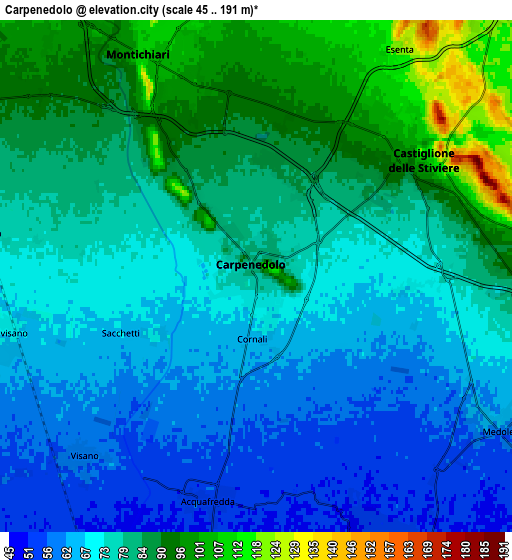 Zoom OUT 2x Carpenedolo, Italy elevation map