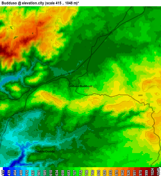 Zoom OUT 2x Buddusò, Italy elevation map