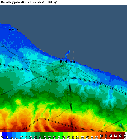 Zoom OUT 2x Barletta, Italy elevation map