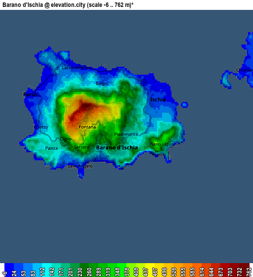 Zoom OUT 2x Barano d'Ischia, Italy elevation map