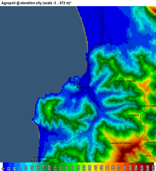 Zoom OUT 2x Agropoli, Italy elevation map