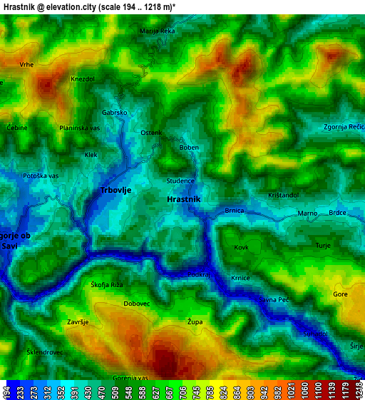 Zoom OUT 2x Hrastnik, Slovenia elevation map