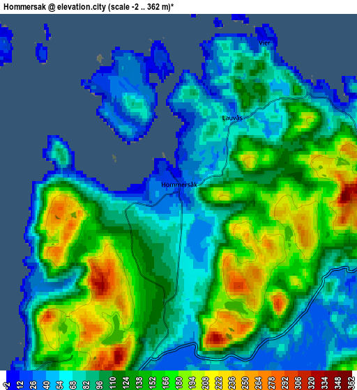 Zoom OUT 2x Hommersåk, Norway elevation map