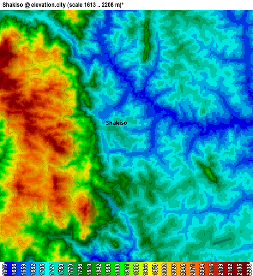 Zoom OUT 2x Shakiso, Ethiopia elevation map