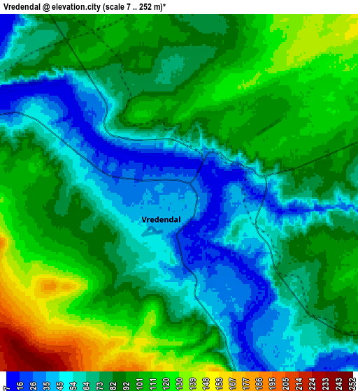 Zoom OUT 2x Vredendal, South Africa elevation map