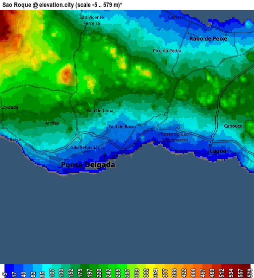 Zoom OUT 2x São Roque, Portugal elevation map
