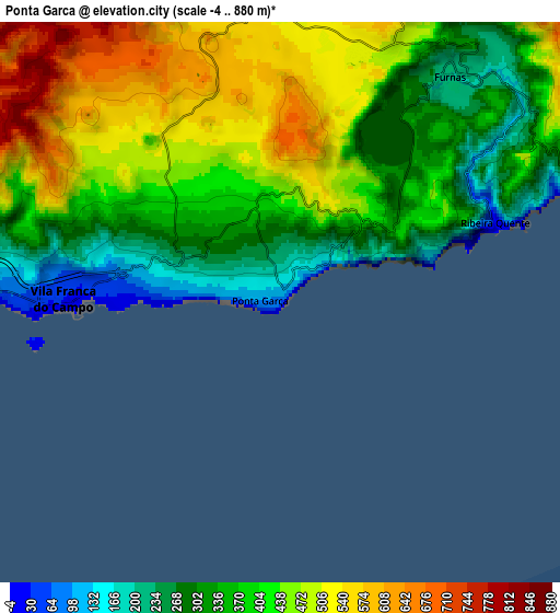 Zoom OUT 2x Ponta Garça, Portugal elevation map