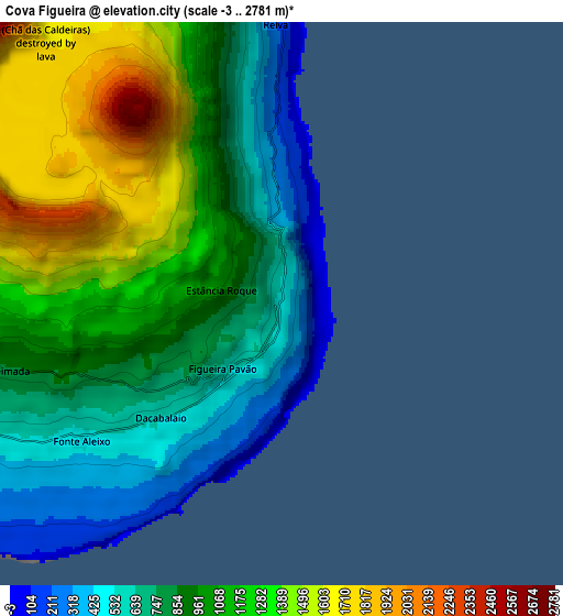 Zoom OUT 2x Cova Figueira, Cape Verde elevation map