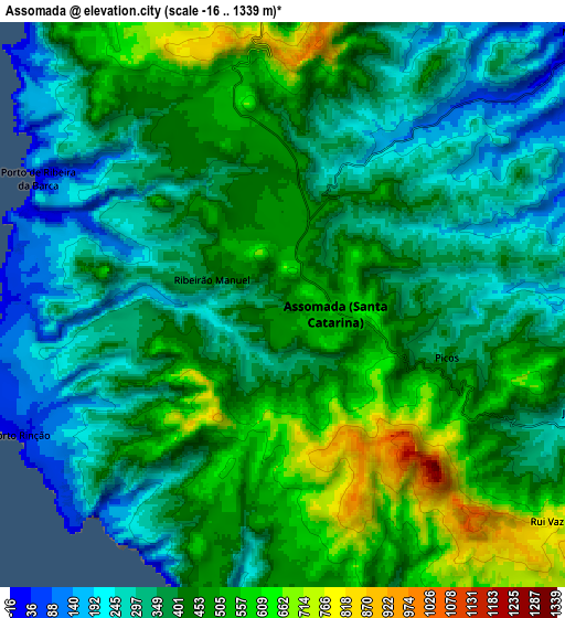Zoom OUT 2x Assomada, Cape Verde elevation map