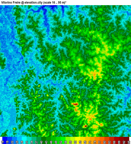 Zoom OUT 2x Vitorino Freire, Brazil elevation map