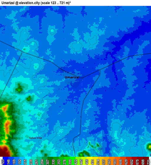 Zoom OUT 2x Umarizal, Brazil elevation map