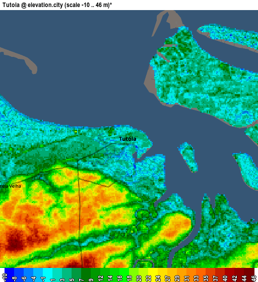 Zoom OUT 2x Tutóia, Brazil elevation map