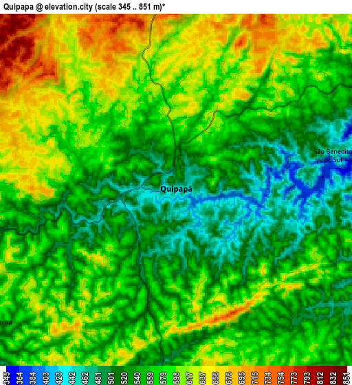 Zoom OUT 2x Quipapá, Brazil elevation map