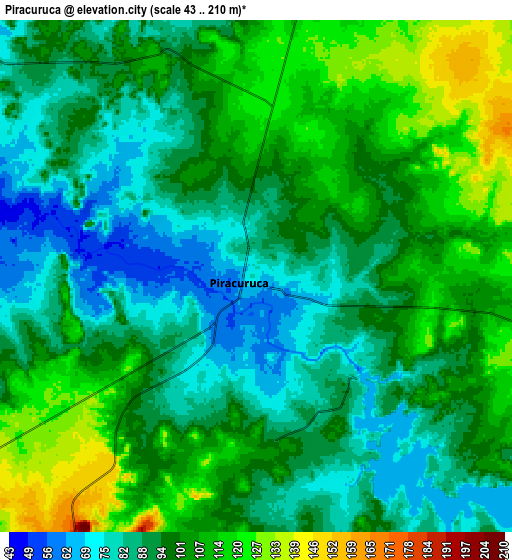 Zoom OUT 2x Piracuruca, Brazil elevation map
