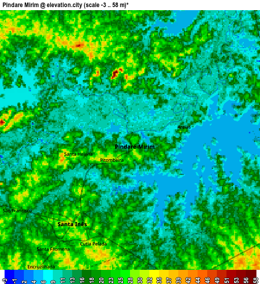 Zoom OUT 2x Pindaré Mirim, Brazil elevation map