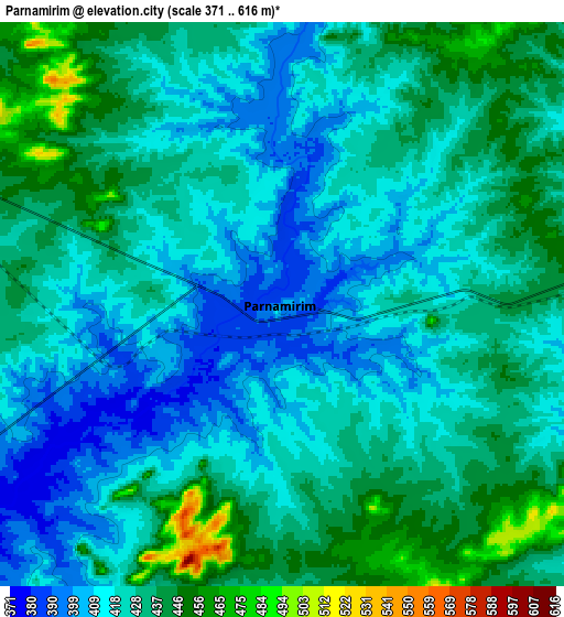 Zoom OUT 2x Parnamirim, Brazil elevation map