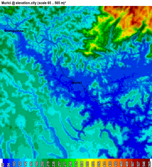 Zoom OUT 2x Murici, Brazil elevation map