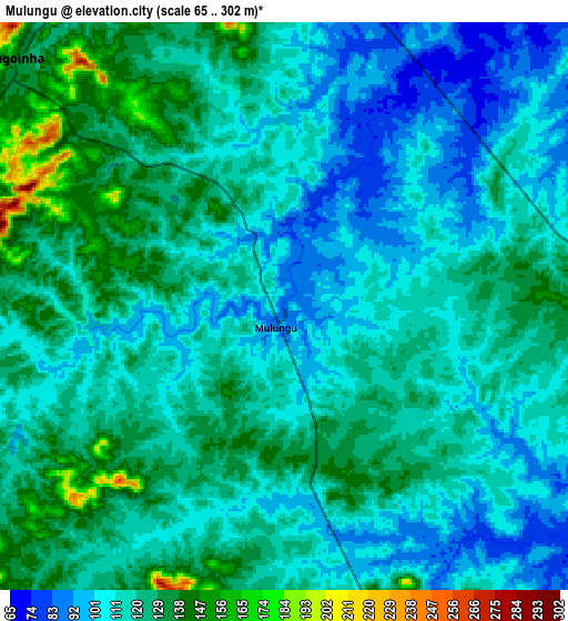 Zoom OUT 2x Mulungu, Brazil elevation map