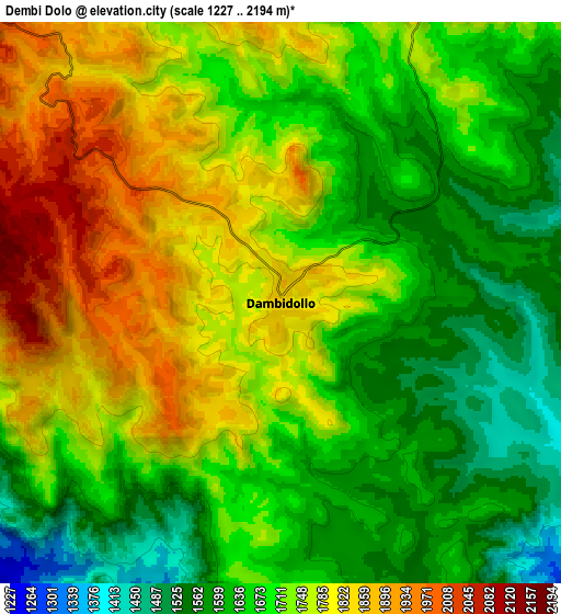 Zoom OUT 2x Dembī Dolo, Ethiopia elevation map