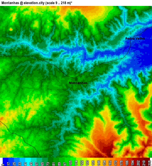 Zoom OUT 2x Montanhas, Brazil elevation map