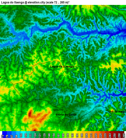 Zoom OUT 2x Lagoa do Itaenga, Brazil elevation map
