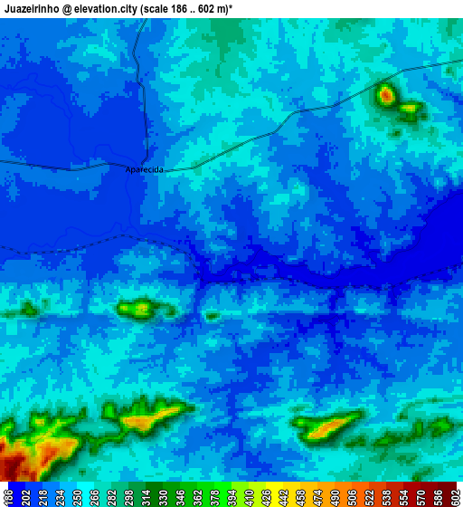 Zoom OUT 2x Juàzeirinho, Brazil elevation map
